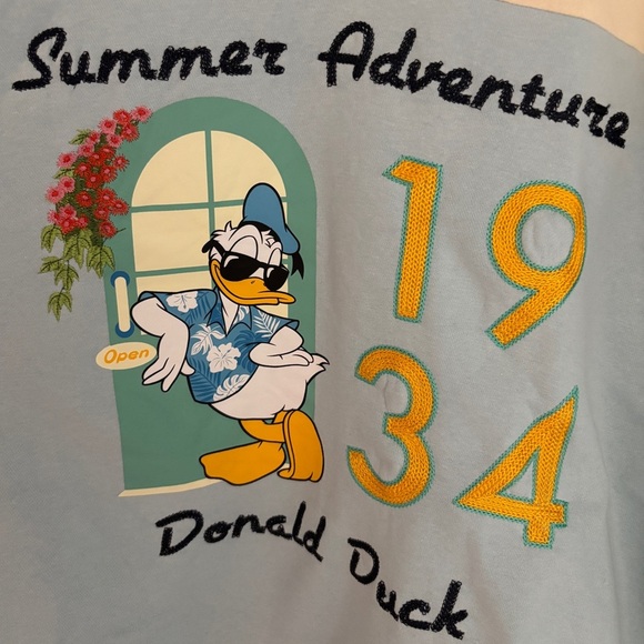 Disney Donald Duck 1934 Summer Adventure Collared Unisex Sweatshirt, Small - Picture 4 of 11